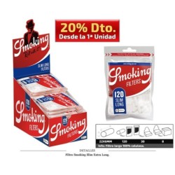 FILTRO SMOKING SLIM LONG 6MM 30X120 UDS