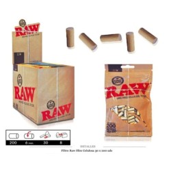 FILTRO RAW SLIM CELULOSA 30X200 UDS