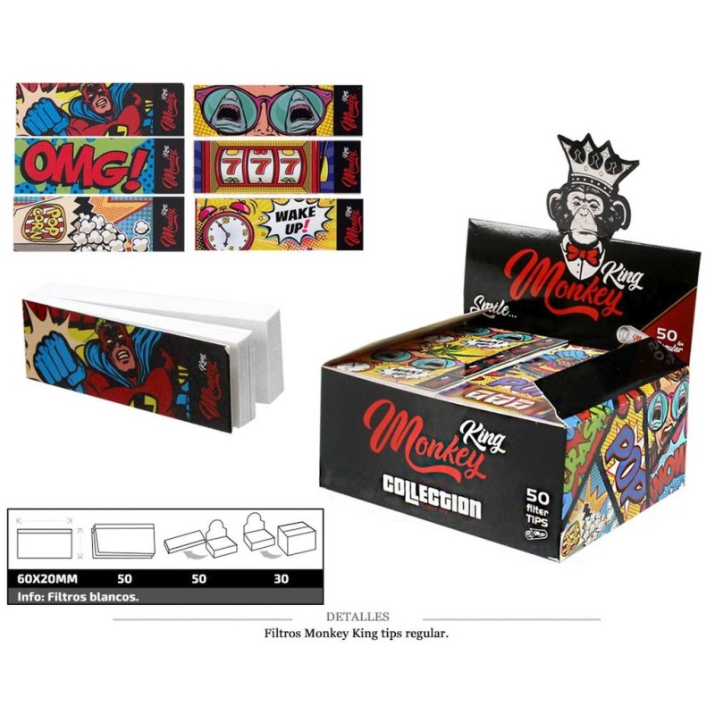 FILTRO MONKEY KING TIPS REGULAR 50X50 UDS