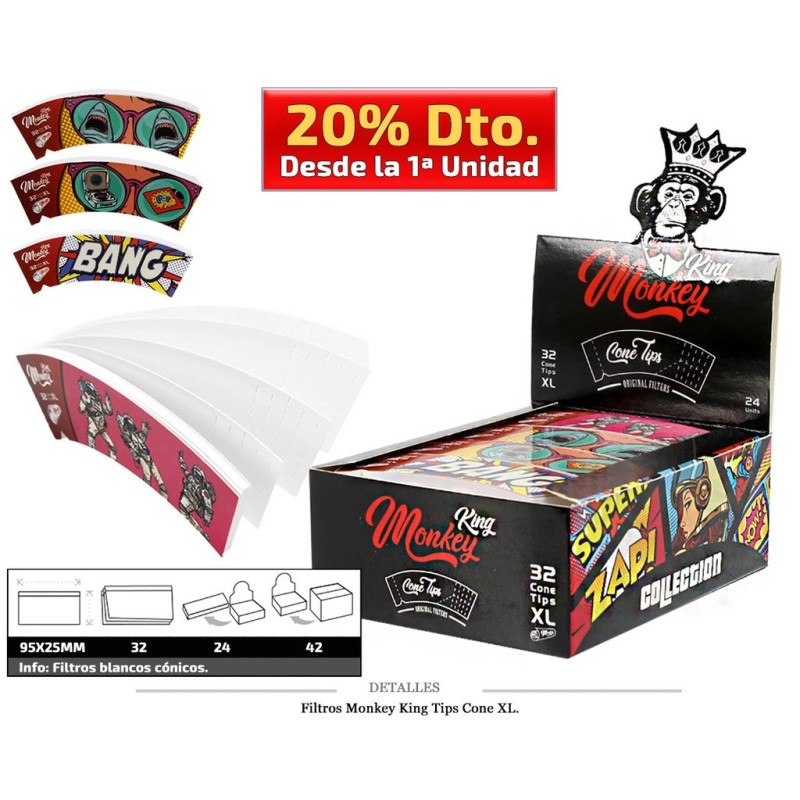 FILTRO MONKEY KING TIPS CONE XL 24X32 UDS