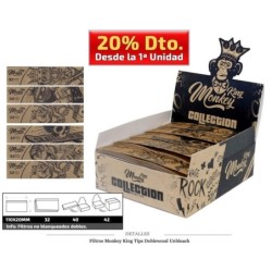 FILTRO MONKEY KING TIPS DOBLEWOOD UNBLEACH 40X32 U