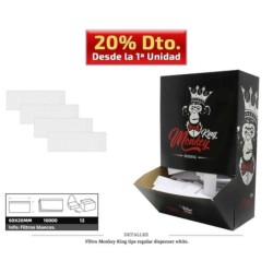 FILTRO MONKEY KING TIPS DISPENSER WHITE 10000 UDS