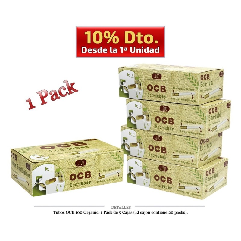 TUBOS OCB 100 ORGANIC 5X100 1 PACK