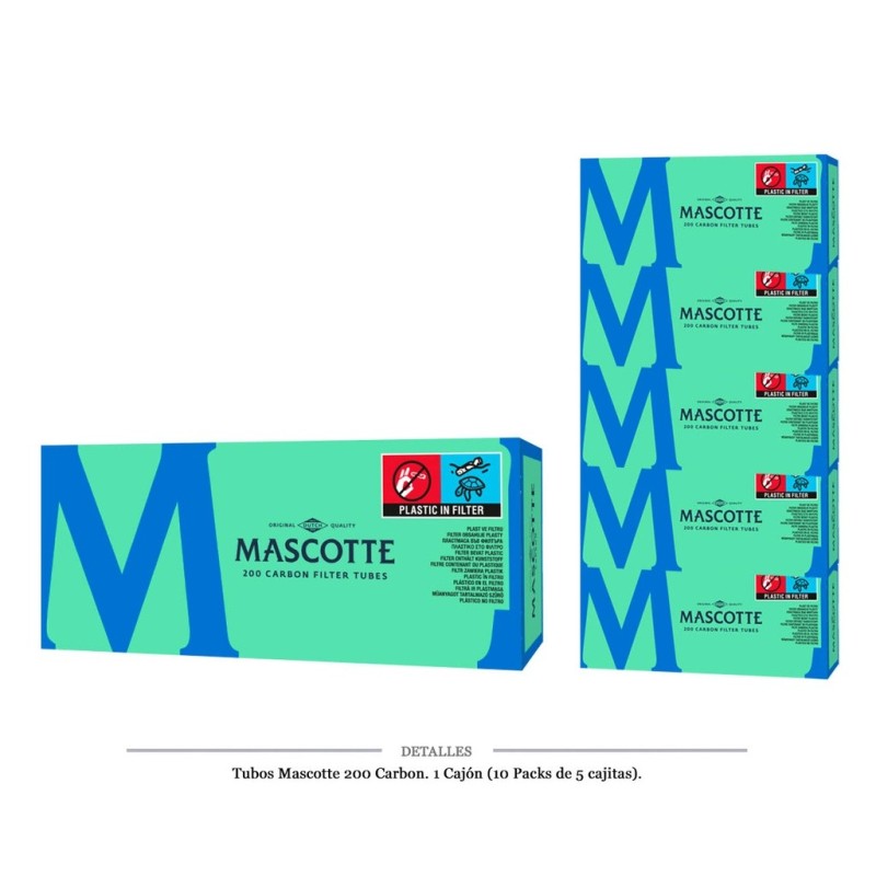 TUBOS MASCOTTE 200 CARBON 5X200 10 PACKS