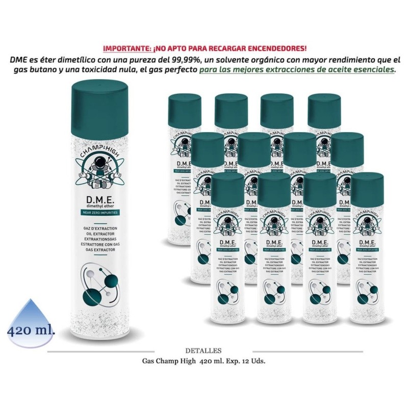 GAS CHAMP HIGH D.M.E. 420 ML 12 UDS