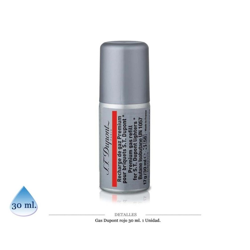 GAS DUPONT ROJO 30ML 1 UD.