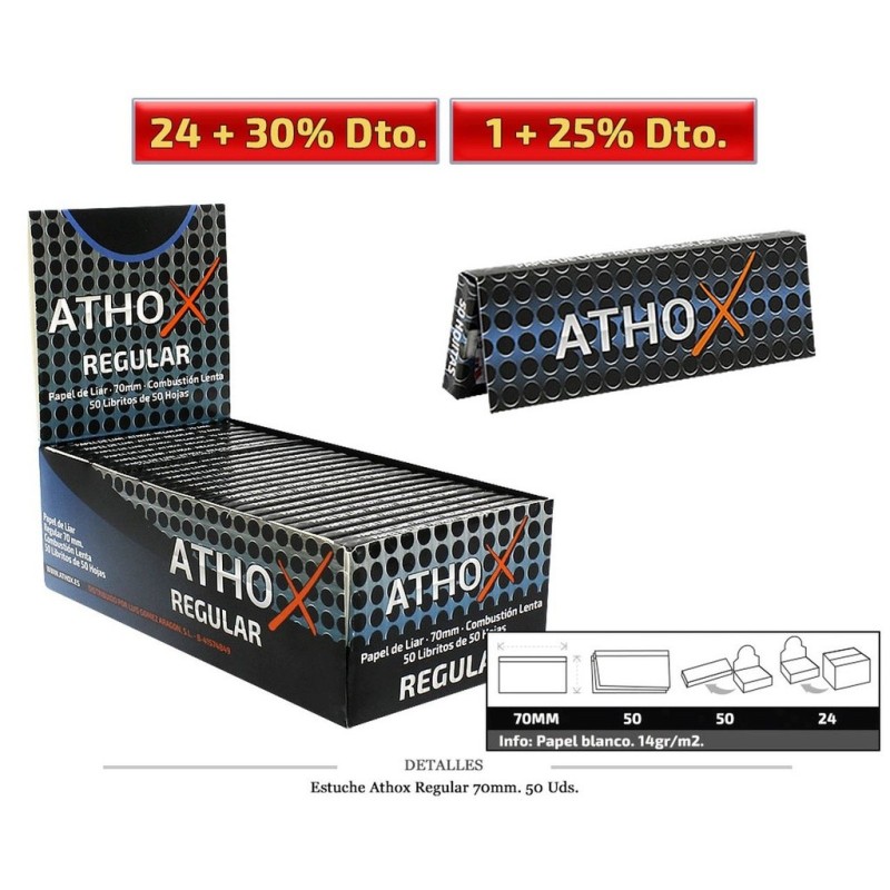 ATHOX REGULAR 70MM 50 UDS