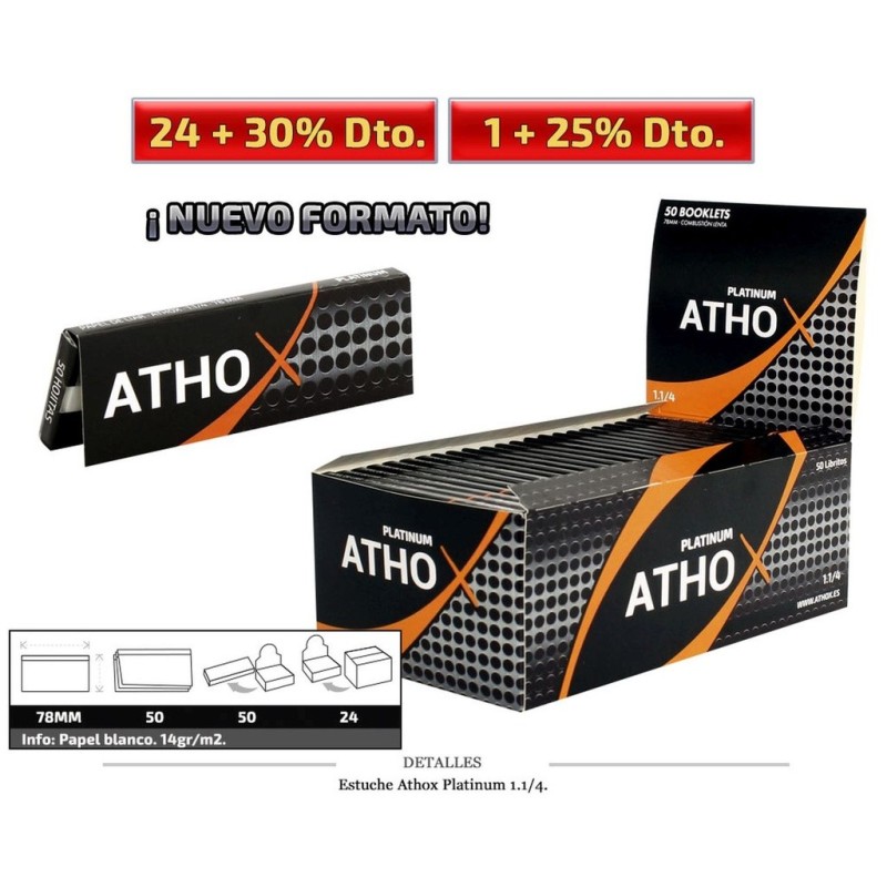 ATHOX 1.1/4 PLATINUM 50 UDS