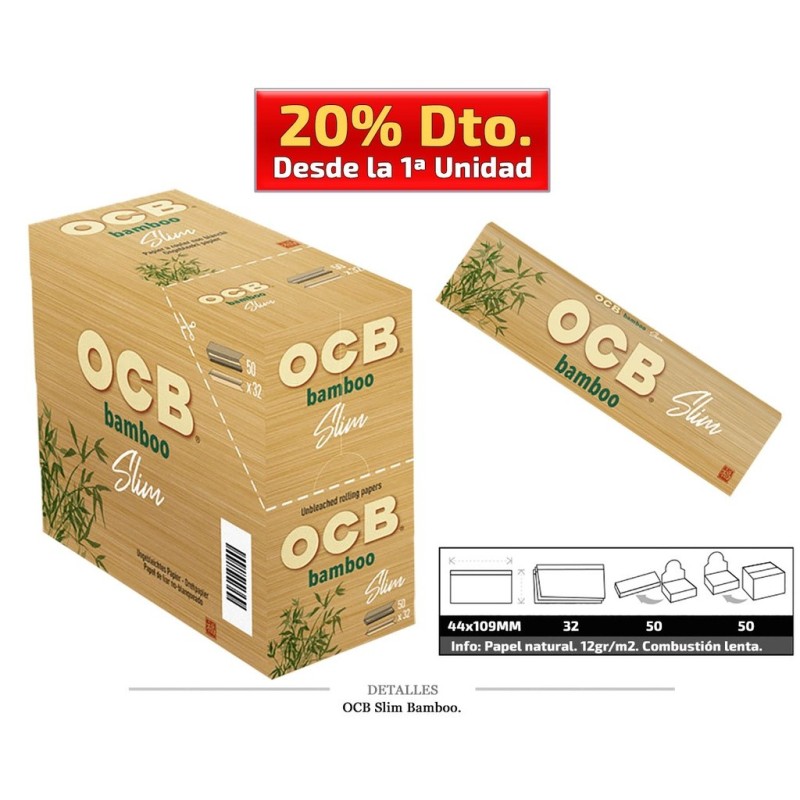 OCB SLIM BAMBOO 50 UDS