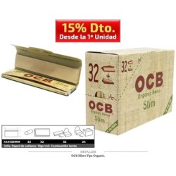 OCB SLIM + TIPS ORGANIC 32 UDS