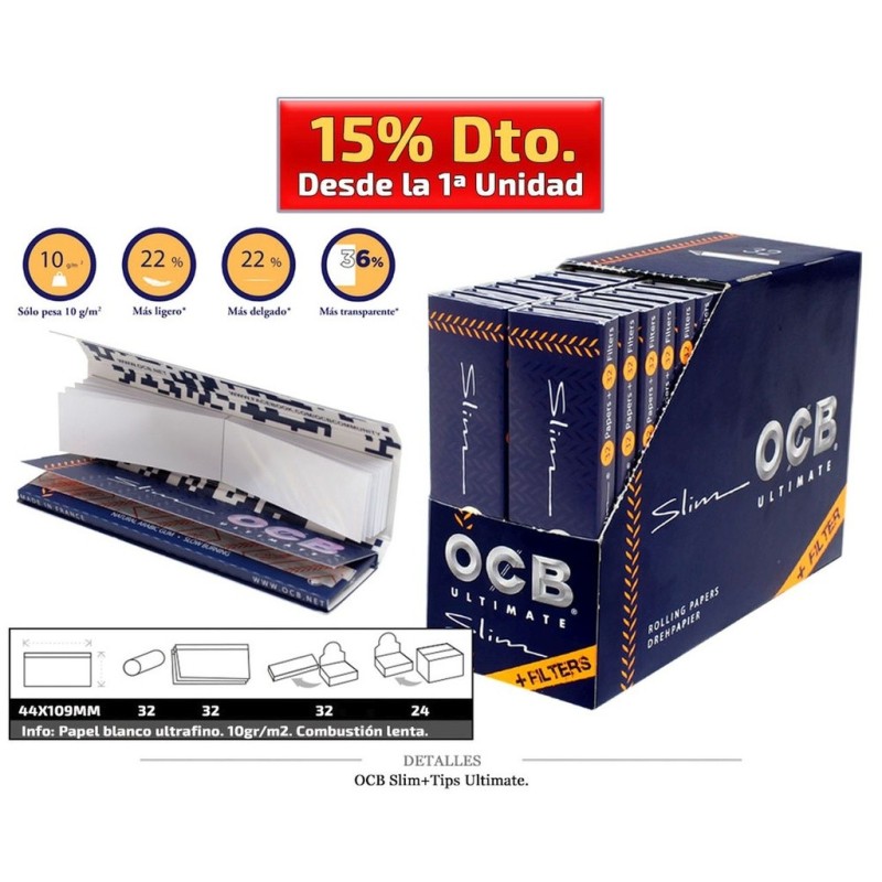 OCB SLIM + TIPS ULTIMATE 32 UDS