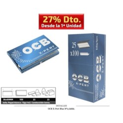 OCB DOBLE Número4 X-PERT BLUE 25 UDS