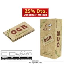 OCB DOBLE Número4 ORGANIC 25 UDS