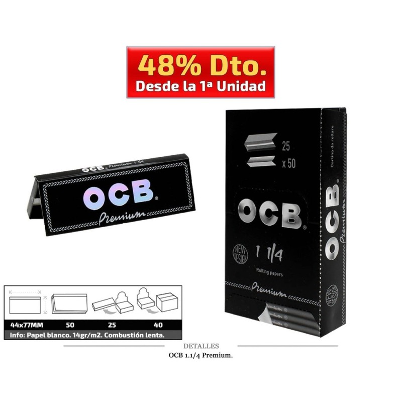 OCB 1.1/4 PREMIUM QR 25 UDS