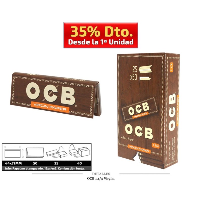 OCB 1.1/4 VIRGIN 25 UDS