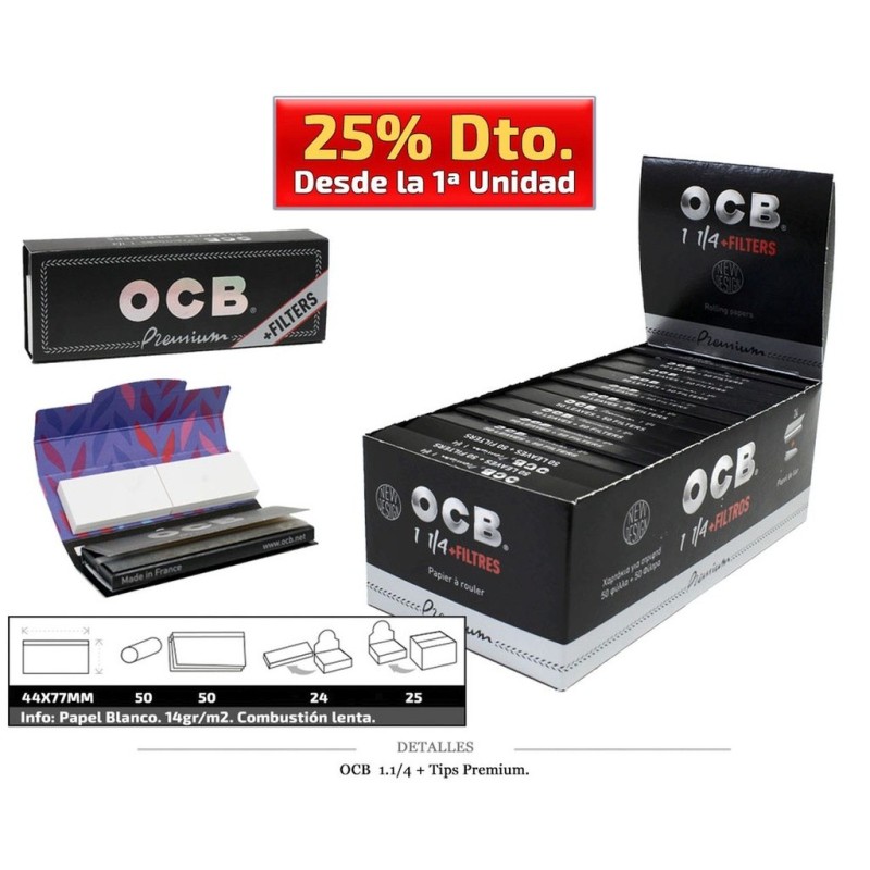 OCB 1.1/4 + TIPS PREMIUM 24 UDS