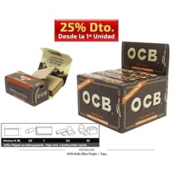 OCB ROLLS SLIM + TIPS VIRGIN 16 UDS