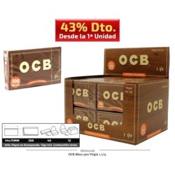 OCB BLOCS 300 1.1/4 VIRGIN 40 UDS