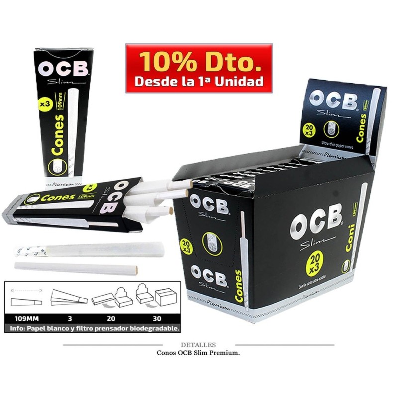 OCB CONO SLIM PREMIUM 20X3 UDS