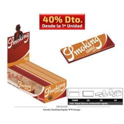 SMOKING REGULAR Número8 ORANGE 50 UDS