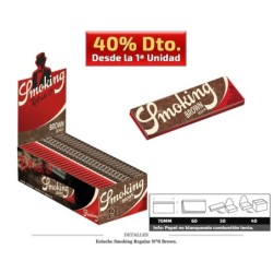 SMOKING REGULAR Número8 BROWN 50 UDS