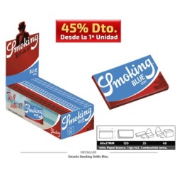 SMOKING DOBLE BLUE 25 UDS