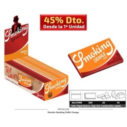 SMOKING DOBLE ORANGE 25 UDS