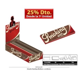 SMOKING MEDIUM 1 1/4 BROWN 25 UDS