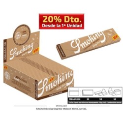 SMOKING KING SIZE THINNBROWN 50 UDS