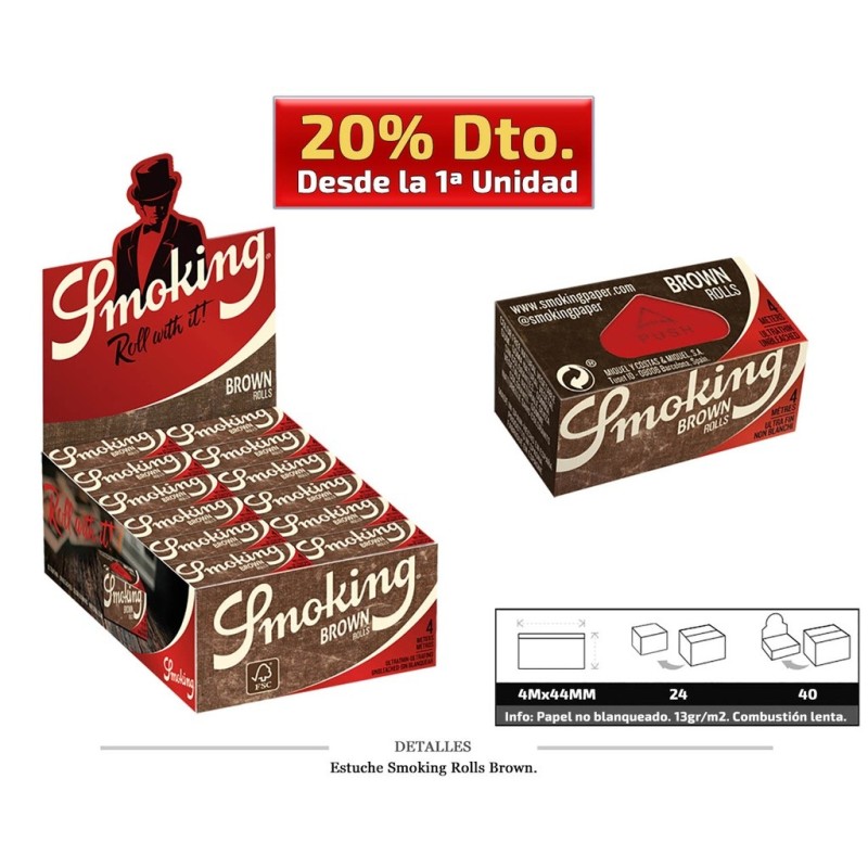 SMOKING ROLLS BROWN 24 UDS
