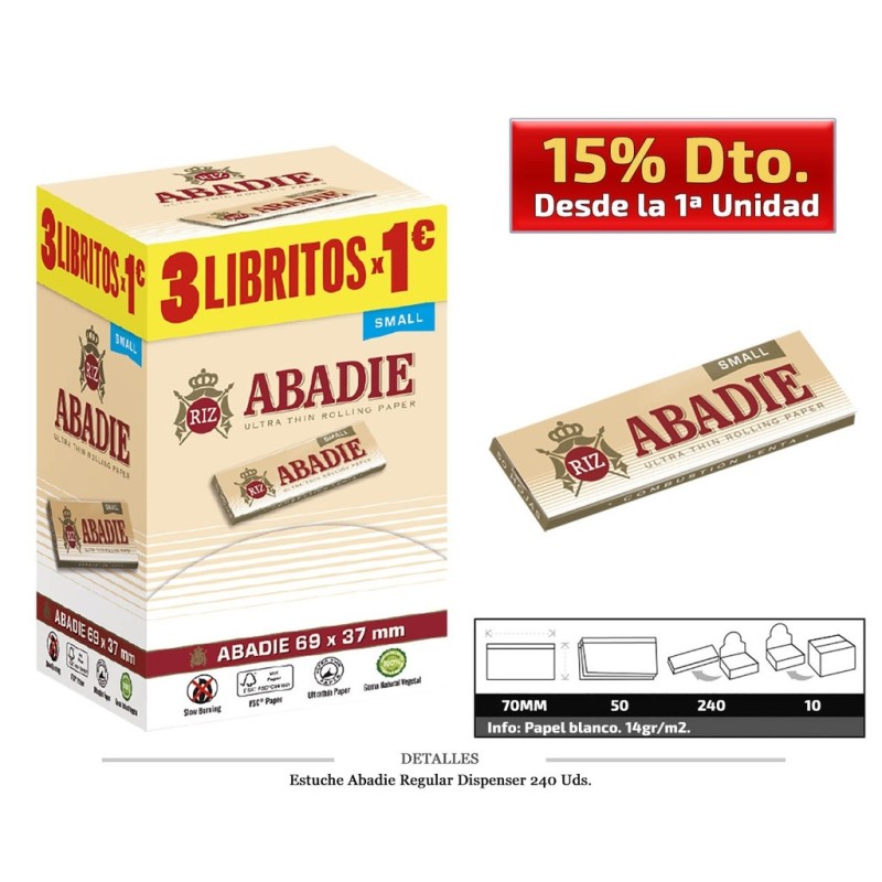 ABADIE DISPENSADOR REGULAR 240 UDS