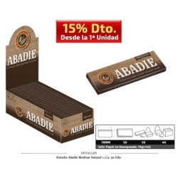 ABADIE MEDIUM 1.1/4 NATURAL 50 UDS