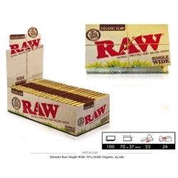 RAW SINGLE WIDE Número4 DOBLE ORGANIC 25 UDS