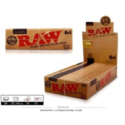 RAW 1.1/4 CLASSIC 64 HOJAS 24 UDS