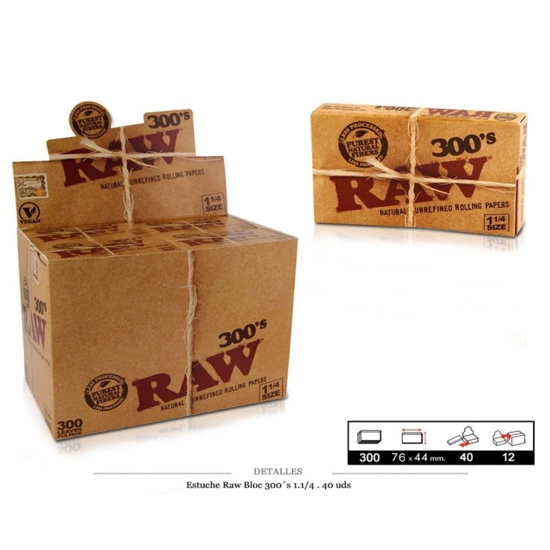 RAW BLOC 300 1.1/4 CLASSIC 40 UDS