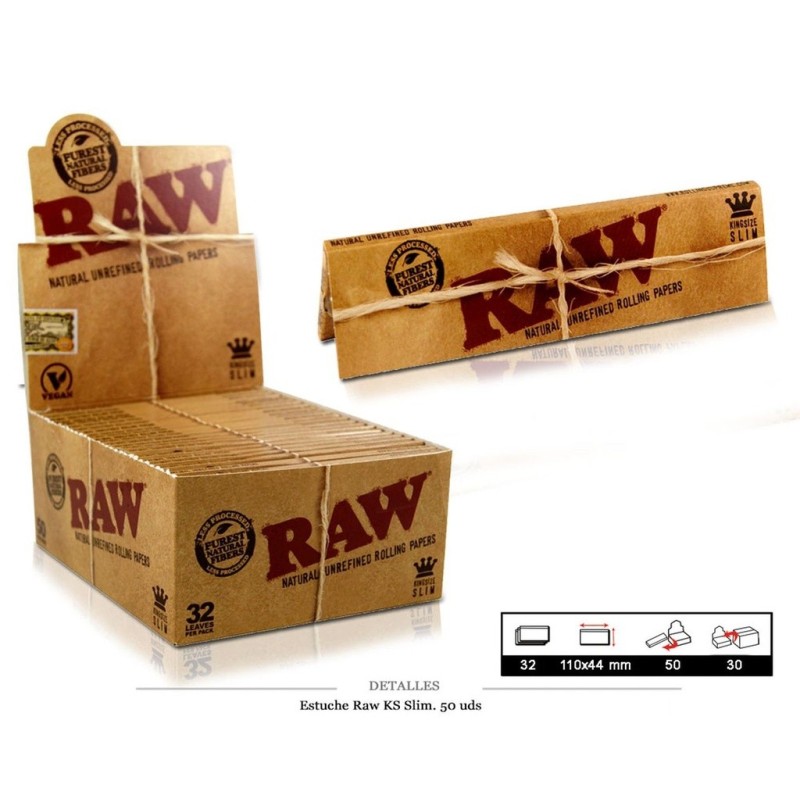 RAW KING SIZE SLIM CLASSIC 50 UDS