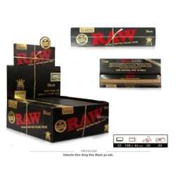 RAW KING SIZE SLIM BLACK 50 UDS