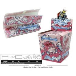 MONKEY KING KS SLIM+TIPS SMELL COTTON CANDY 24 UDS