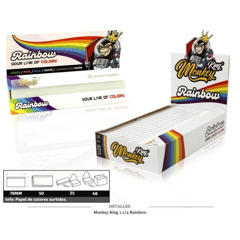 MONKEY KING 1 1/4 RAINBOW 25 UDS