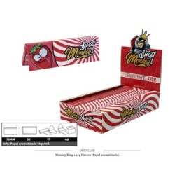 MONKEY KING 1 1/4 FLAVOUR STRAWBERRY 25 UDS