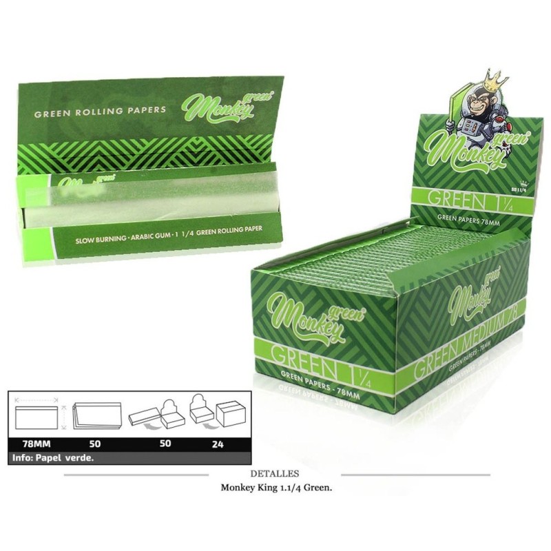 MONKEY KING 1 1/4 GREEN 50 UDS