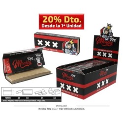 MONKEY KING 1.1/4+TIPS UNBLEACH AMSTERDAMN 24 UDS