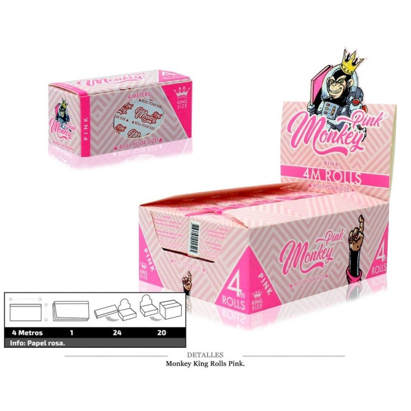MONKEY KING ROLLS PINK 4M 24 UDS