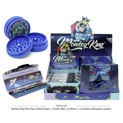 MONKEY KING KS SLIM+TIPS UNBLEACH + GRINDER SPACE 24 UDS