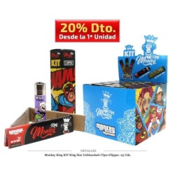 MONKEY KING KIT KING SIZE+CLIPPER+TIPS 25 UDS