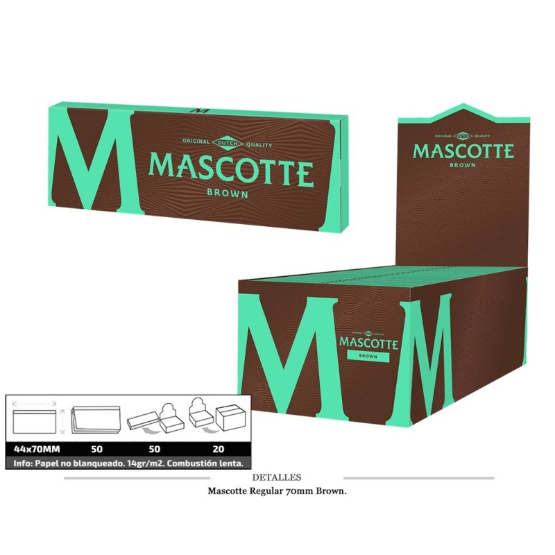 MASCOTTE REGULAR 70MM BROWN 50 UDS