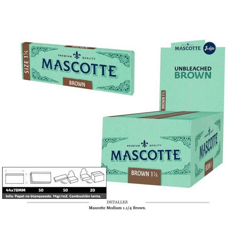 MASCOTTE MEDIUM 1.1/4 BROWN 50 UDS