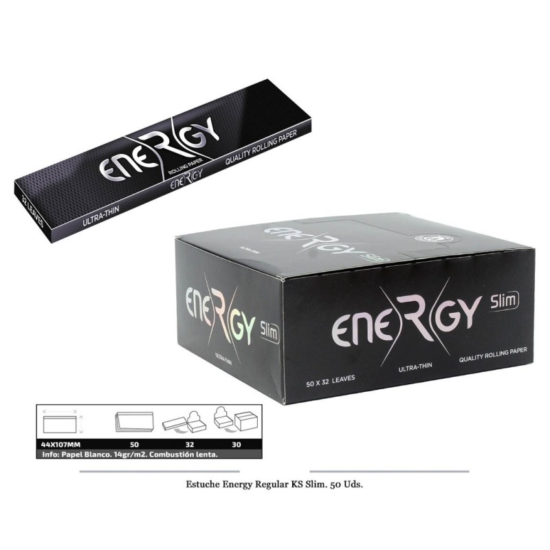 ENERGY PAPEL BLACK SLIM 50 UDS