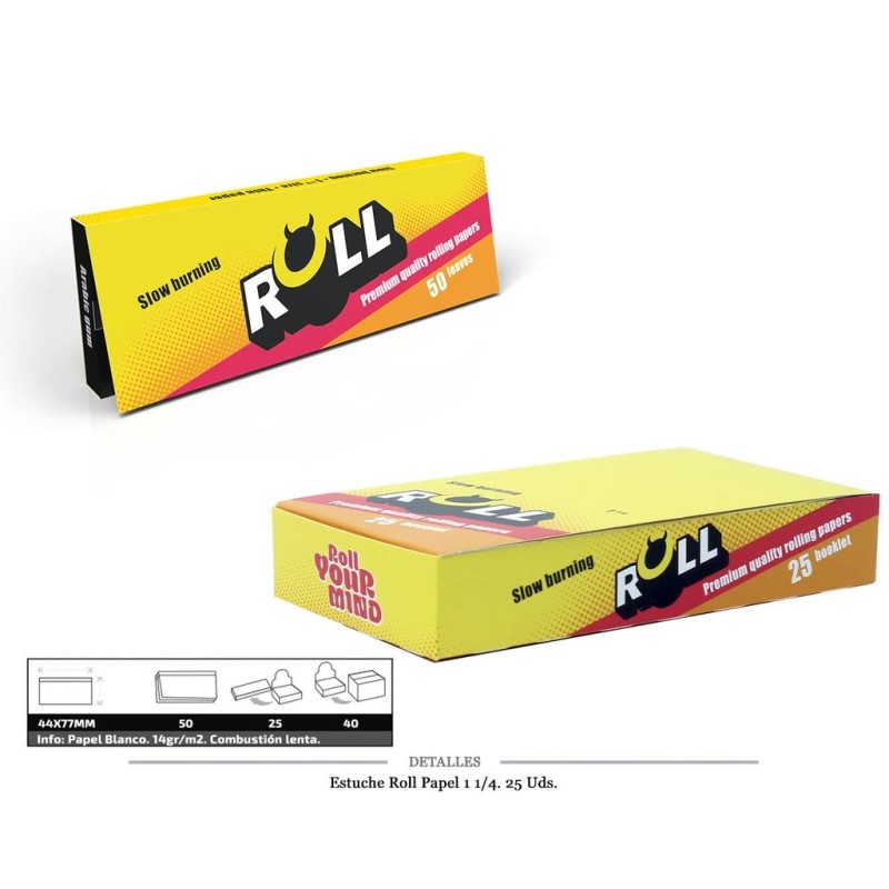 ROLL PAPEL 1.1/4 25 UDS