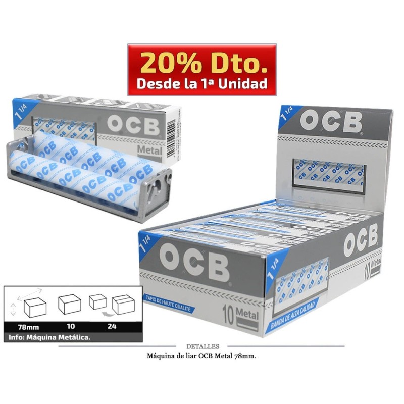 MAQ LIAR OCB METAL 78 MM 10 UDS
